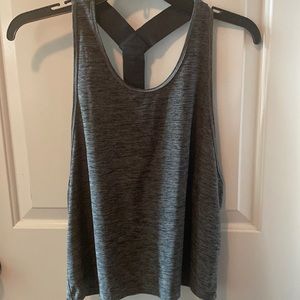 Under Armour Space Grey Racerback Moisture Wicking Tank